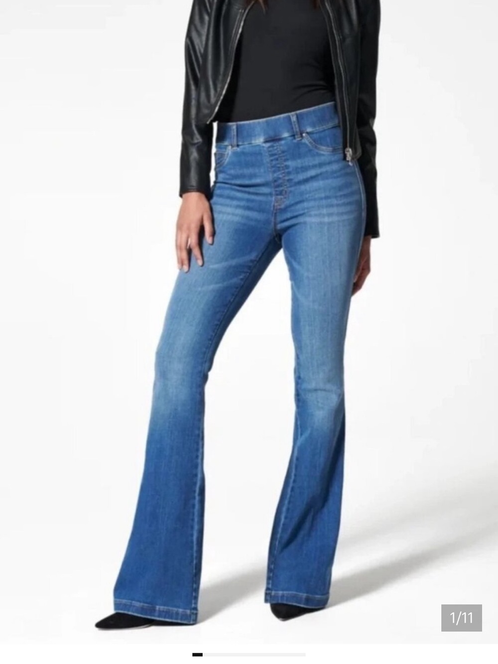 SPANX High-Rise Flare Women's Jeans in Blue